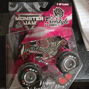 Monster Jam Freestyle Florist Toy Truck - Black and Pink 2026 Limited Edition